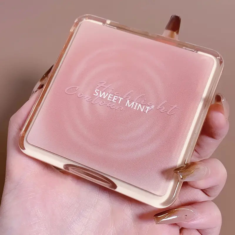 4 Colors Matte Shimmer Facial Highlighter Palette