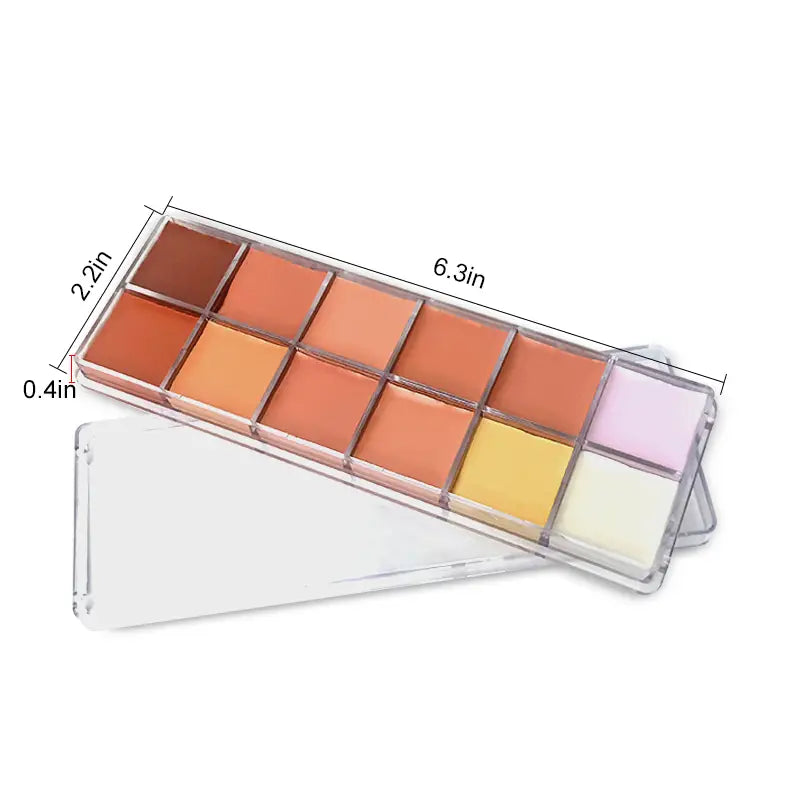 12-Color Face Contour Concealer Palette for Makeup
