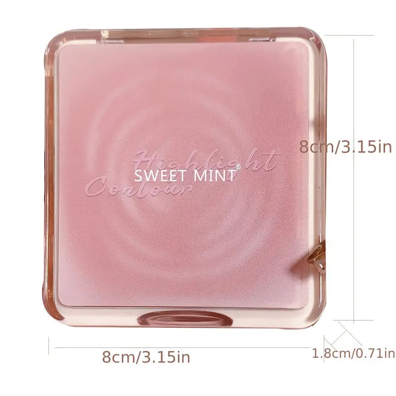 4 Colors Matte Shimmer Facial Highlighter Palette