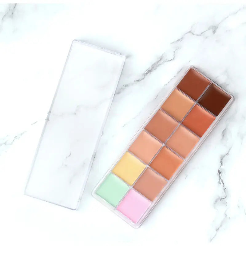 12-Color Face Contour Concealer Palette for Makeup